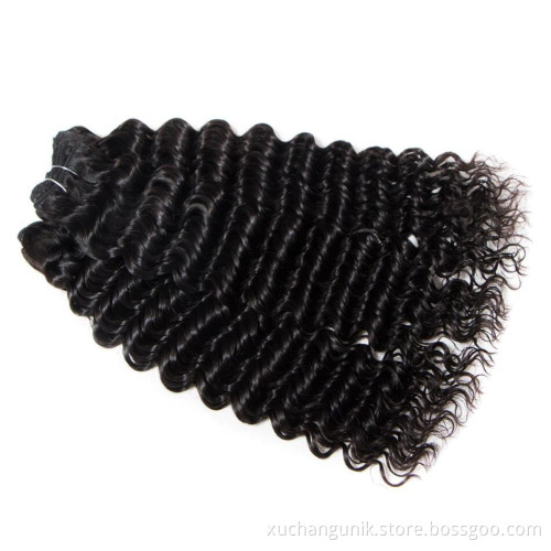 Uniky Deep Wave Bundles 9A Brazilian Virgin Human Hair Weft Cheap Wholesales Free Shipping For Black Woman